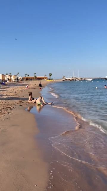 Beach and Red Sea. Hotel Rixos Premium Magawish. Egypt. Hurghada. Египет. Отель Риксос. Хургада. смотреть онлайн