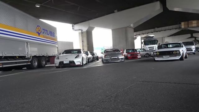 【旧車】新春恒例・シブすぎる昭和の改造車が大集合！東大阪PAでのミーティング смотреть онлайн