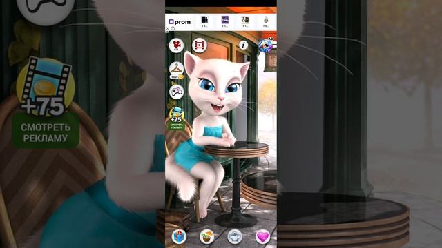 Talking Angela: говорящий кот в кафе! смотреть онлайн