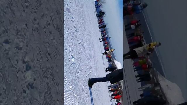 Подъём в гору Кировск. Лыжные гонки. Большунов. Устюгов.#большунов #устюгов #лыжи #матчтв