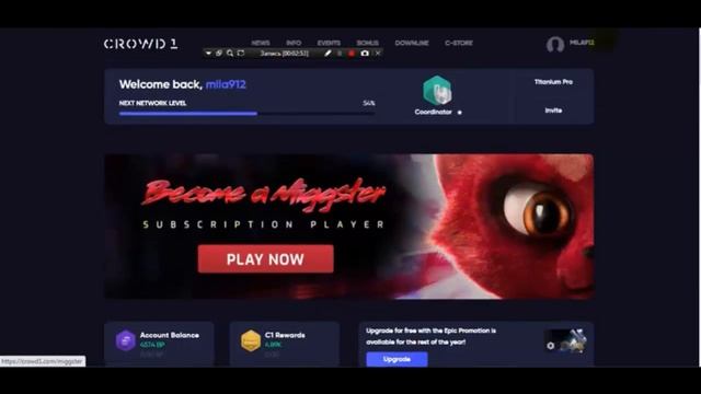 +++ CROWD1 Как активировать подписку в Miggster с помощью ваучера смотреть онлайн