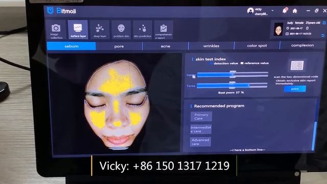 how to use Bitmoji skin analysis system, skin analyzer instruction смотреть онлайн