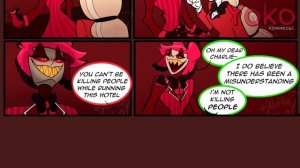 Комиксы Отель Хазбин #3 | Аластор не злится! (Озвучка) [Hazbin Hotel]