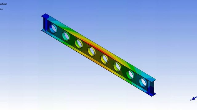 Ansys Mechanical-beam смотреть онлайн