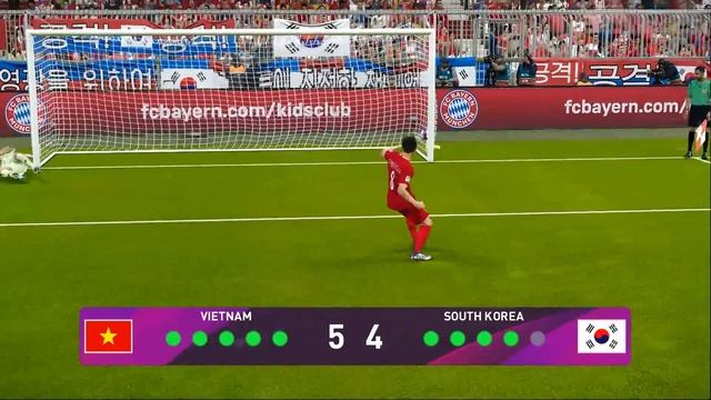 VIETNAM vs KOREA - PENALTY SHOOTOUT - PES 2020 смотреть онлайн