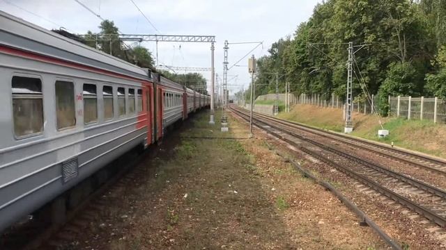 Электропоезд ЭД4М-0302 платформа Яуза смотреть онлайн