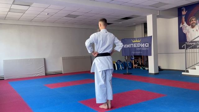 Ката ХЕЙАН САНДАН для сдачи на зелёный пояс в каратэ WKF (6 Кю)