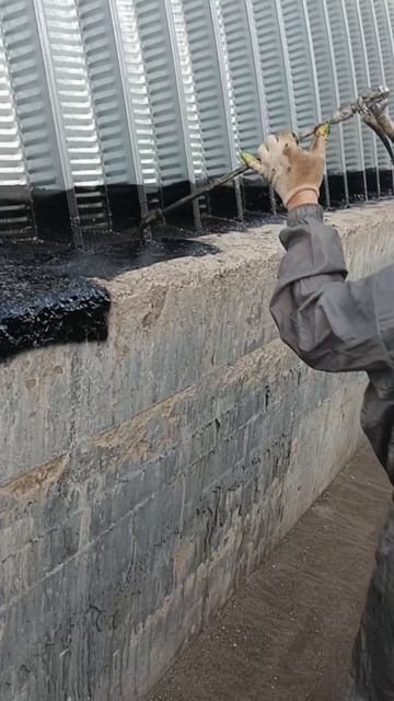 Гидроизоляция фундамента ангара