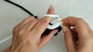 Мини панда брелок крючком, бесплатный мк панда крючком 9 см