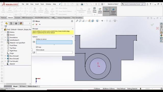 SolidWorks Tutorial for beginners Exercise 12 смотреть онлайн