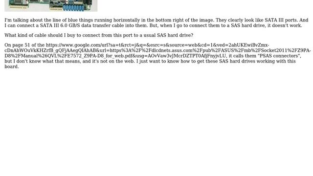 How to connect a SATA III port to a SAS hard drive? смотреть онлайн