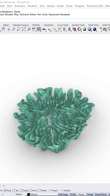 Rhino - Grasshopper growth simulation. смотреть онлайн