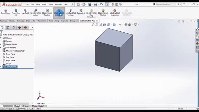 SolidWorks Simulation Tutorial in HINDI (User Interface) смотреть онлайн