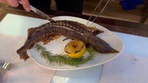 Показываю как разделать стерлядь)