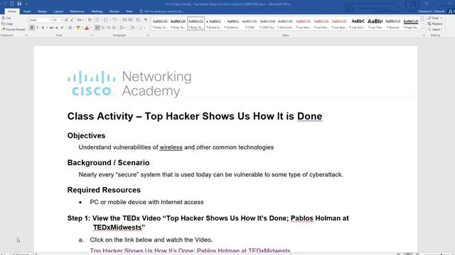 1.0.1.2 - Class Activity - Top Hacker Shows Us How It is Done (Cisco Certified CyberOps Associate) смотреть онлайн