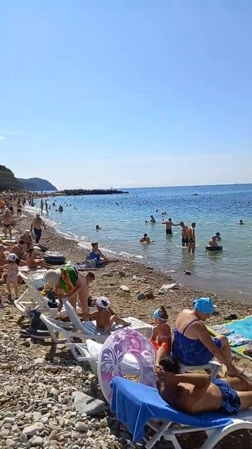 ДИВНОМОРСКОЕ🌞 ПЛЯЖНЫЙ ОТДЫХ НА ФАКЕЛЕ 👍5сентября 2021г.#дивноморское смотреть онлайн