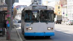 Троллейбус Екатеринбурга ЗиУ-682Г [Г00] борт. №507 маршрут №37 на остановке "Центральная гостиница"