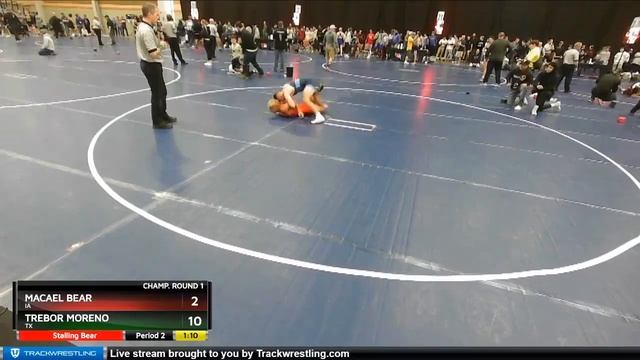 132 Lbs Champ. Round 1 - Macael Bear, IA Vs Trebor Moreno, TX 2a1e смотреть онлайн
