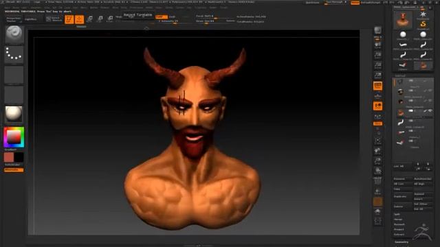 Turntable Zbrush: Demon_By AlexRinaldi смотреть онлайн