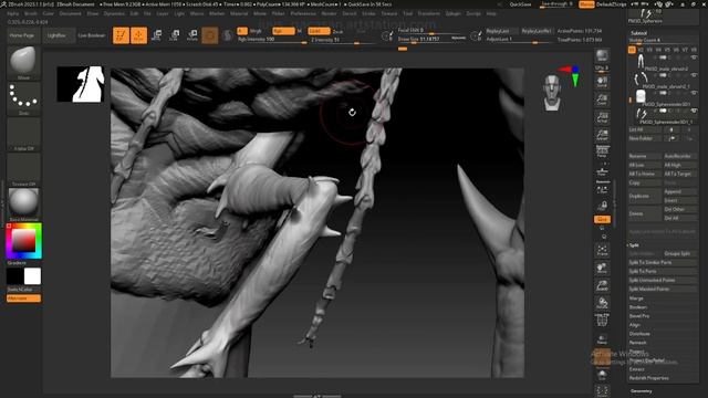 Beru of Solo Leveling Shadow Form│ Sculpted in Zbrush Time Lapse смотреть онлайн
