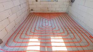 100 квадратов счастья: труба тёплого пола+стяжка...купил Тэслапед!!!