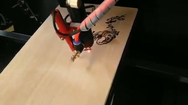 Leapion LC-1060 CO2 laser cutting machine cut 5mm plywood смотреть онлайн