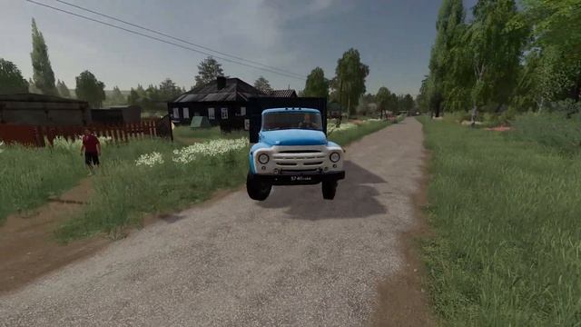 Farming Simulator 19 - Уборка пшеницы ДОН 1500 и ЗиЛ 130