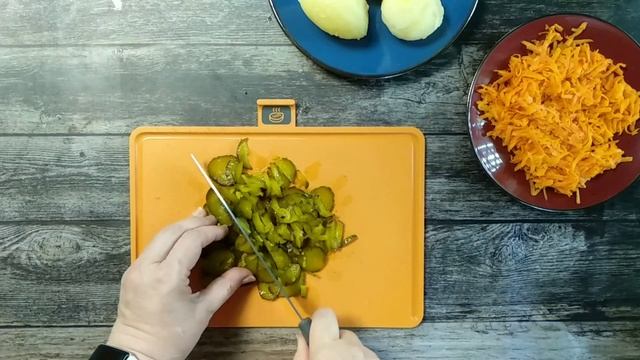 Картофельный салат "Турецкий" который понравится всем. смотреть онлайн