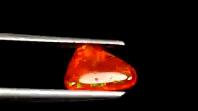 0.96 карат! Эфиопский огненный WELO Rainbow  опал - 19031