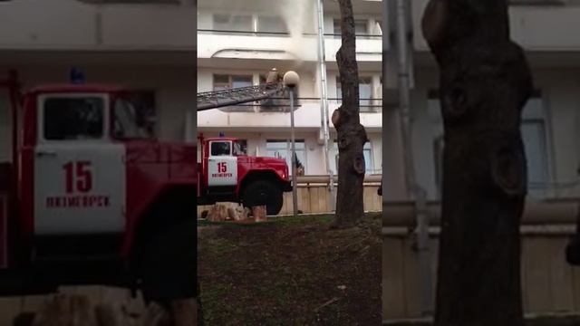 Пожар в Пятигорске санаторий Лермонтова