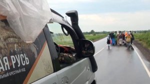 Крестный ход Святая Русь прошел с точной копией Небоявленного Креста из с.Годеново в с.Погост Крест