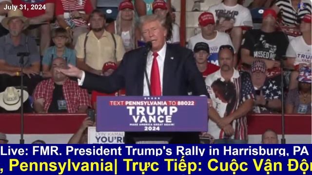 Trực Tiếp: Cuộc Vận Động Của Cựu TT. Tại Pennsylvania. FMR. PRESIDENT TRUMP'S RALLY IN PA смотреть онлайн