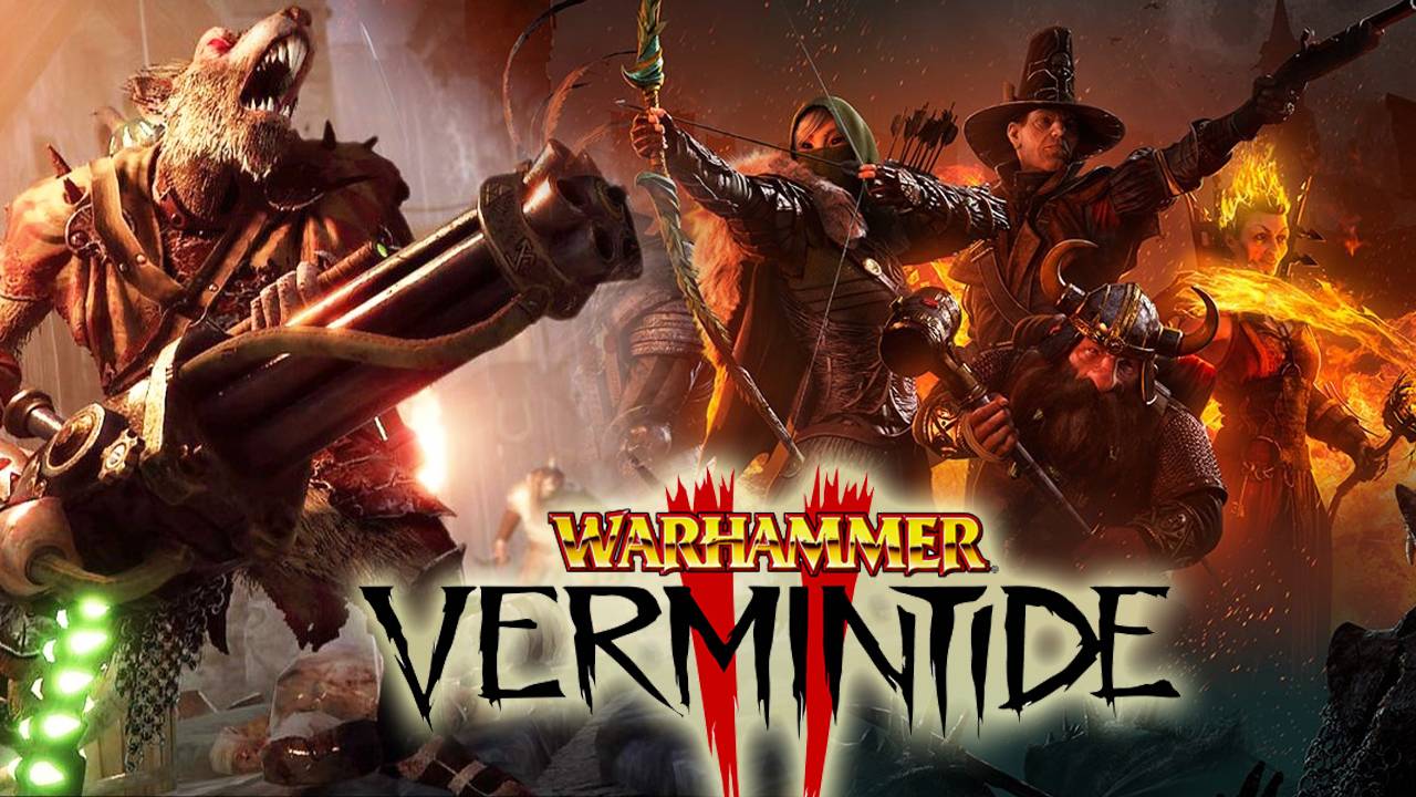 Vermintide мрачная кооперативная игра по вселенной Warhammer, геймплей, прохождение смотреть онлайн