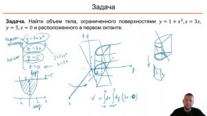 Кратные интегралы. 3б Приложения двойного интеграла. Объем тела