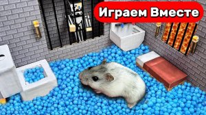 Хомяк сбегает из МАЙНКРАФТ тюрьмы 🐹 Приключения Умного Хомяка 🐹 Видео для детей
