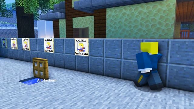 ماين كرافت لكن عمر مجرم مطلوب في ماين كرافت !!؟ 😨🔥 (هربنا من الشرطة !) - فلم انميشن ماين كرافت مضحك смотреть онлайн