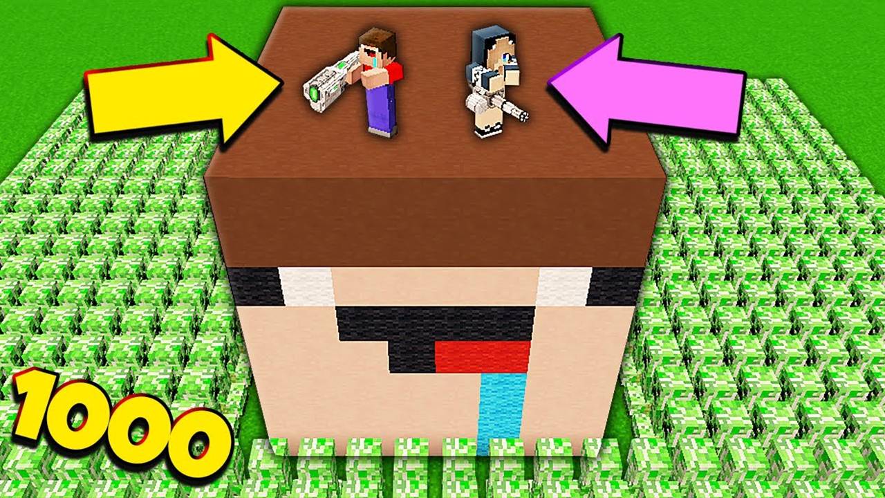 ДОМ В ГОЛОВЕ НУБА И ДЕВУШКИ ПРО ПРОТИВ 1000 КРИПЕРОВ В МАЙНКРАФТ смотреть онлайн