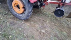 Пахота минитрактором Shifeng 240