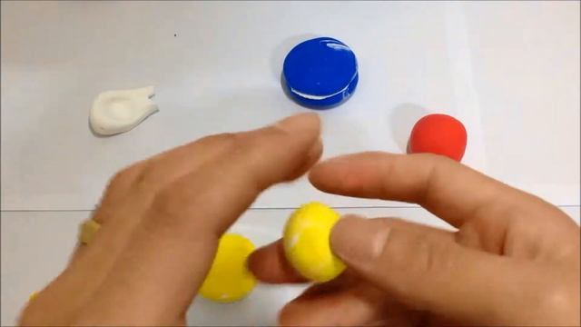 미니어쳐 빨강 파랑 노랑 마카롱 만들기 make a red blue yellow macaron смотреть онлайн