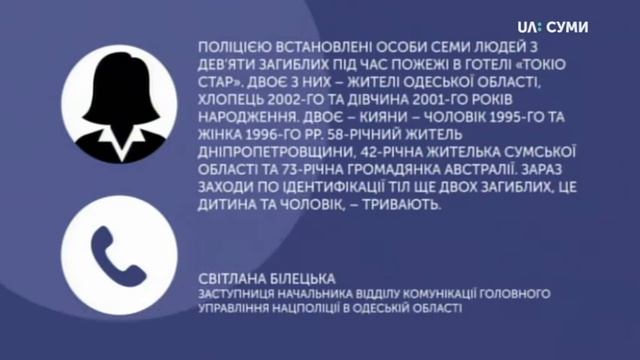 Серед загиблих у пожежі в готелі «Токіо Стар» є сумчанка смотреть онлайн