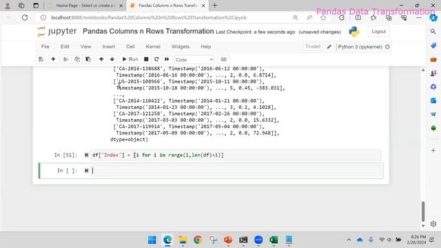 Pandas 3: Data Transformation: Row and Column Transformations (Add, Slice, Drop, update) in Pandas. смотреть онлайн