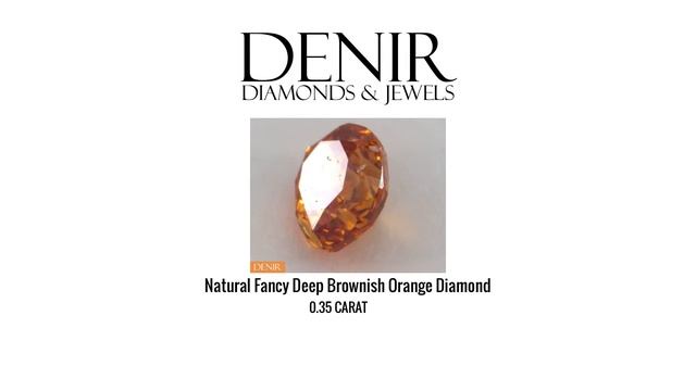 0.35 Carat - Natural Fancy Deep Brownish Orange Diamond