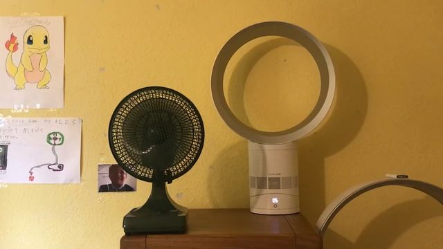 1992 Micromark 7 inch Green desk fan VS Dyson 12 inch white and silver desk fan смотреть онлайн