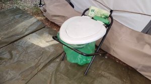 Походный компактный туалет для отдыха на природе. Не требует расходных материалов (кроме пакетов).