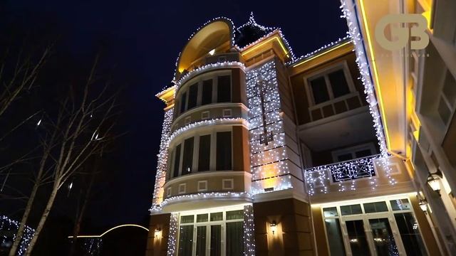 Святкова ілюмінація готельно-ресторанного комплексу "Софіївський Посад" смотреть онлайн