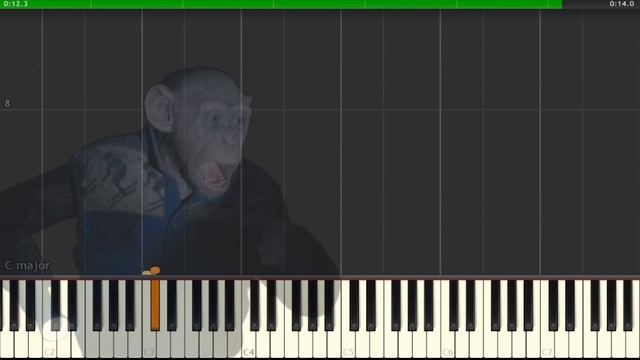 Oh No Monkey But It's Violin MIDI (Auditory Illusion) | Oh No Monkey Violin Sound
