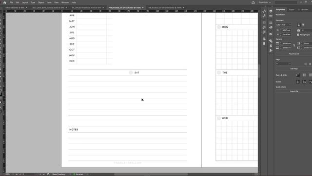 How to Design Minimal Bill Tracker Printable on Adobe InDesign to sell on Etsy (Free Download)