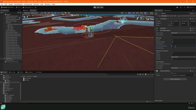3 -The NavMeshAgent & Moving on a NavMesh смотреть онлайн