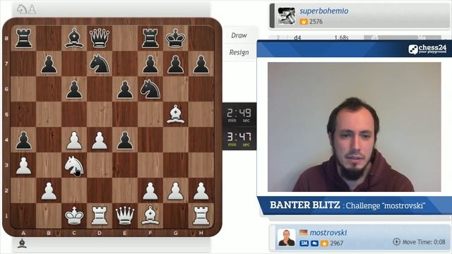 Banter Blitz Chess with IM Andrey Ostrovskiy - February 28, 2019 смотреть онлайн