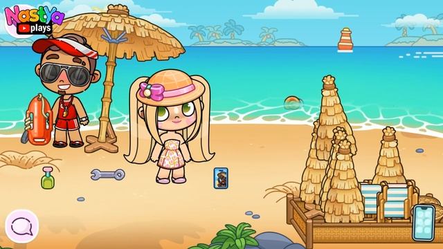 ЗАГАДКИ НА ПЛЯЖЕ | Pazu Avatar World | Nastya Plays смотреть онлайн